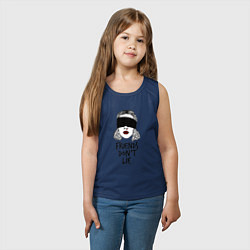 Майка детская хлопок Очень странные дела, цвет: тёмно-синий — фото 2