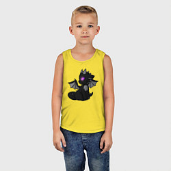 Майка детская хлопок Эндар дракон, цвет: желтый — фото 2