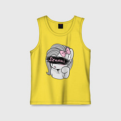 Майка детская хлопок Senpai, цвет: желтый