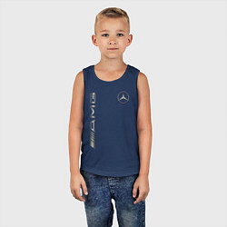 Майка детская хлопок MERCEDES-BENZ AMG, цвет: тёмно-синий — фото 2