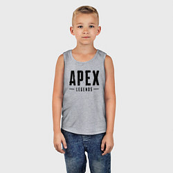Майка детская хлопок APEX LEGENDS НА СПИНЕ, цвет: меланж — фото 2