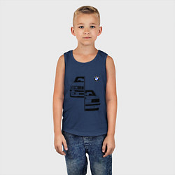 Майка детская хлопок BMW БМВ Z, цвет: тёмно-синий — фото 2