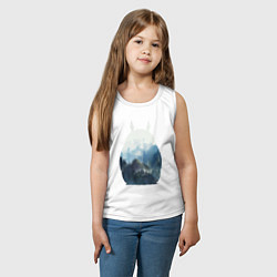 Майка детская хлопок Тоторо, цвет: белый — фото 2