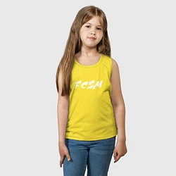 Майка детская хлопок FCSM, цвет: желтый — фото 2