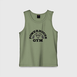 Майка детская хлопок GYM, цвет: авокадо