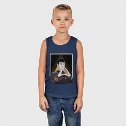 Майка детская хлопок Spock Z, цвет: тёмно-синий — фото 2