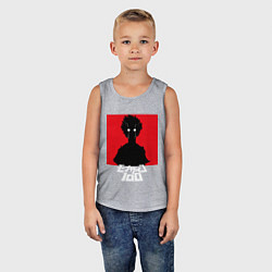 Майка детская хлопок Mob psycho 100 Z, цвет: меланж — фото 2