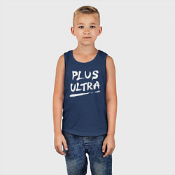 Майка детская хлопок PLUS ULTRA, цвет: тёмно-синий — фото 2