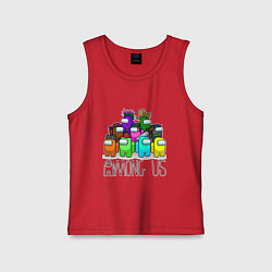 Детская майка AMONG US - большая компания!