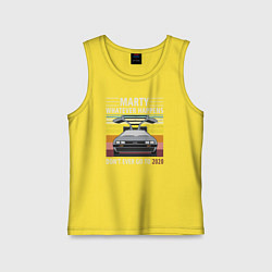 Майка детская хлопок Back to the Future, цвет: желтый