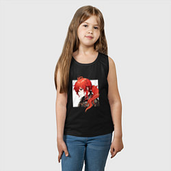 Майка детская хлопок Дилюк, цвет: черный — фото 2