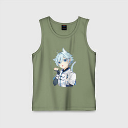 Майка детская хлопок Неко Чун Юнь, цвет: авокадо