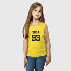 Майка детская хлопок BTS - Suga 93, цвет: желтый — фото 2
