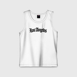 Майка детская хлопок Los Angeles, цвет: белый