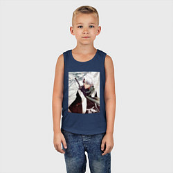 Майка детская хлопок Hitsugaya Toshiro, цвет: тёмно-синий — фото 2