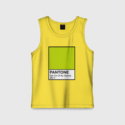 Майка детская хлопок Shrek: Pantone Color, цвет: желтый