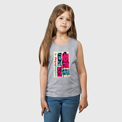 Майка детская хлопок Cowboy Bebop, цвет: меланж — фото 2