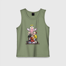 Майка детская хлопок THE BINDING OF ISAAC, цвет: авокадо