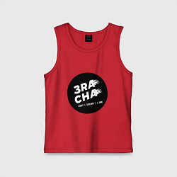 Майка детская хлопок 3RACHA, цвет: красный