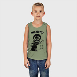 Майка детская хлопок Шарлотта Катакури One Piece, цвет: авокадо — фото 2
