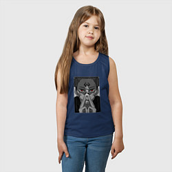 Майка детская хлопок JUJUTSU KAISEN ИТАДОРИ, цвет: тёмно-синий — фото 2