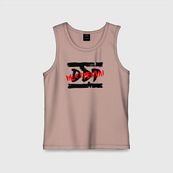 Майка детская хлопок DDT НЕ СТРЕЛЯЙ!, цвет: пыльно-розовый