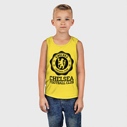 Майка детская хлопок Chelsea FC: Emblem, цвет: желтый — фото 2