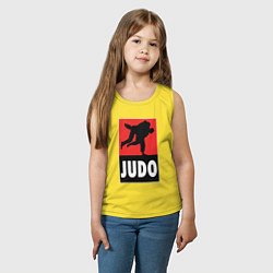 Майка детская хлопок Judo, цвет: желтый — фото 2