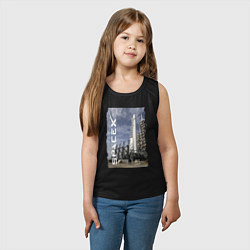 Майка детская хлопок Space X, космодром, цвет: черный — фото 2