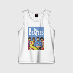 Майка детская хлопок The Beatles - world legend!, цвет: белый