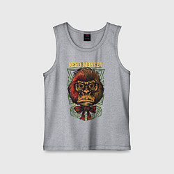 Детская майка Обезьяна ботан