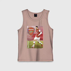 Майка детская хлопок Arsenal, Mesut Ozil, цвет: пыльно-розовый
