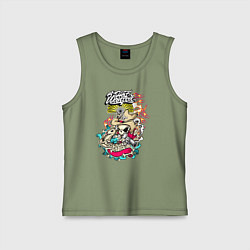 Детская майка Скелет с пистолетом