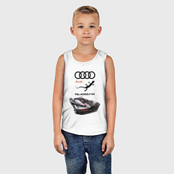 Майка детская хлопок Audi quattro Concept Design, цвет: белый — фото 2