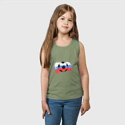 Майка детская хлопок Футбол - Россия, цвет: авокадо — фото 2
