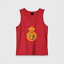 Майка детская хлопок Football - Real Madrid, цвет: красный