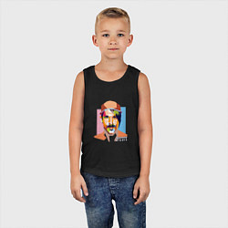 Майка детская хлопок Anthony Kiedis, цвет: черный — фото 2