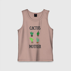 Детская майка Cactus Mother, Мать кактусов