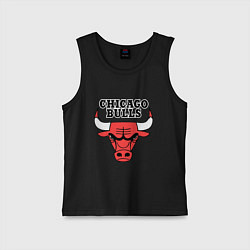 Майка детская хлопок Chicago Bulls, цвет: черный