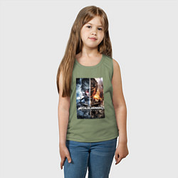 Майка детская хлопок Metal Gear Rising - Revengeance, цвет: авокадо — фото 2