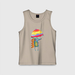 Детская майка Ежик под зонтиком