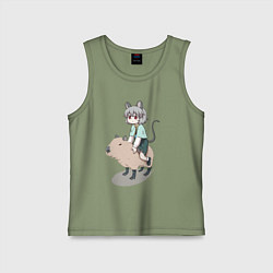 Детская майка Nazrin - Touhou riding a capybara