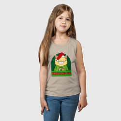 Майка детская хлопок Xmas is no fun, цвет: миндальный — фото 2