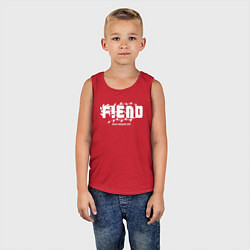 Майка детская хлопок FIEND The Blooming Tremble, цвет: красный — фото 2