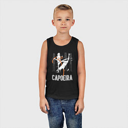 Майка детская хлопок Capoeira - contactless combat, цвет: черный — фото 2