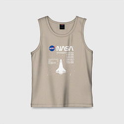 Детская майка Nasa ракета