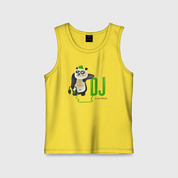 Детская майка DJ панда я люблю музыку