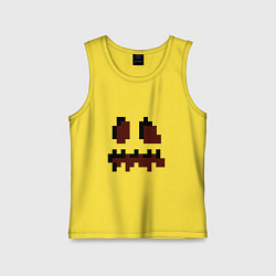 Детская майка Лицо тыквы - Хеллоуин - Майнкрафт