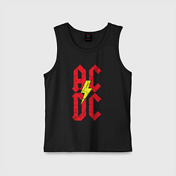 Детская майка AC DC logo