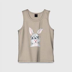 Детская майка Серый кролик